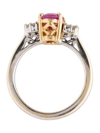 Ring 18K Diamond & Sapphire Cocktail Ring