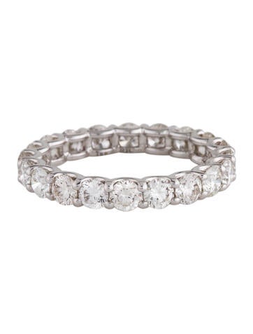 Ring Eternity Band 18K 2.64ctw Diamond 7