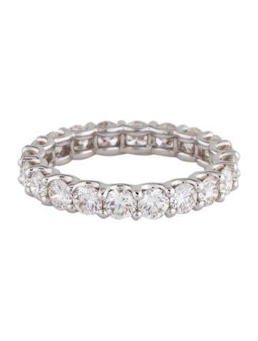 Ring Eternity Band 18K 2.65ctw Diamond 6.5