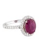 Ring 18K 2.34ct Ruby & Diamond Cocktail Ring