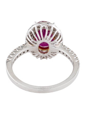 Ring 18K 2.34ct Ruby & Diamond Cocktail Ring