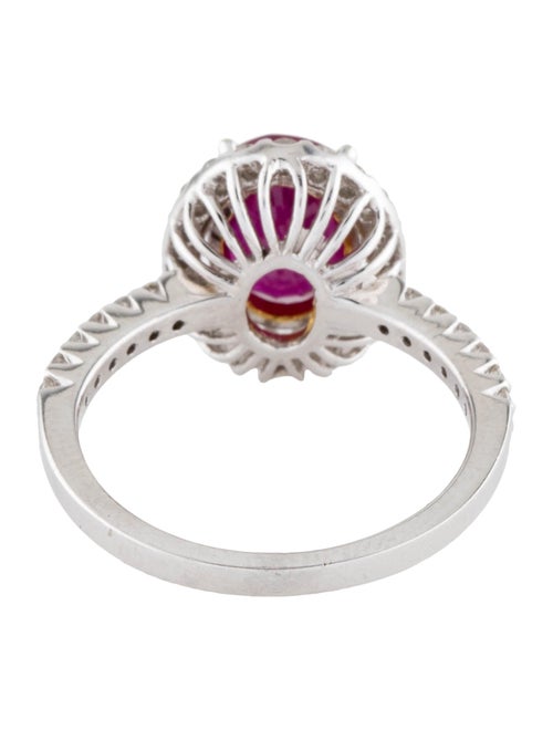 Ring 18K 2.34ct Ruby & Diamond Cocktail Ring