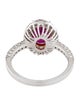 Ring 18K 2.34ct Ruby & Diamond Cocktail Ring