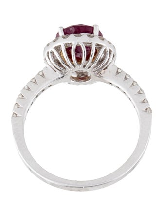 Ring 18K 2.34ct Ruby & Diamond Cocktail Ring