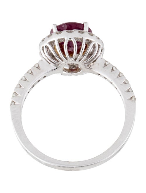 Ring 18K 2.34ct Ruby & Diamond Cocktail Ring