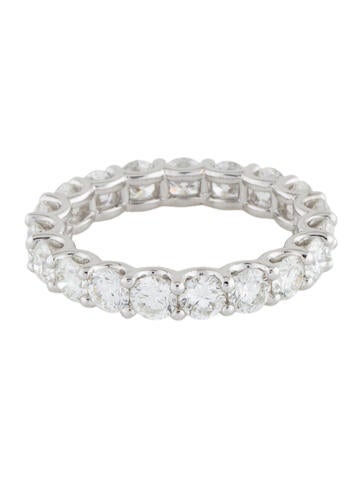 Ring Eternity Band 18K 2.34ctw Diamond 6