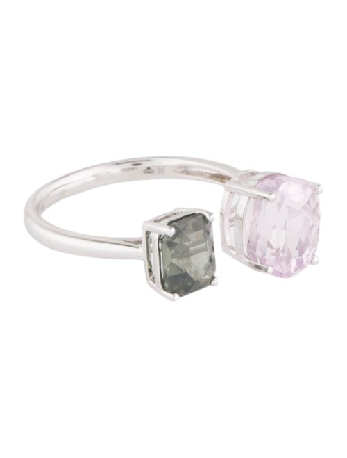 Ring 14K Kunzite & Zircon Cocktail Ring