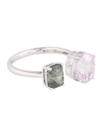Ring Cocktail 14K Kunzite & Zircon 6.5