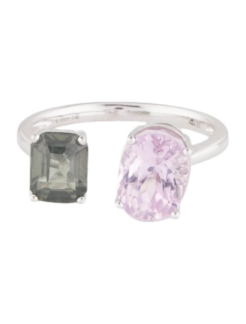 Ring 14K Kunzite & Zircon Cocktail Ring