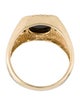 Ring 14K Onyx & Diamond Signet Rings