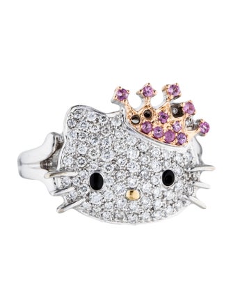 Ring 18K Diamond Hello Kitty Ring