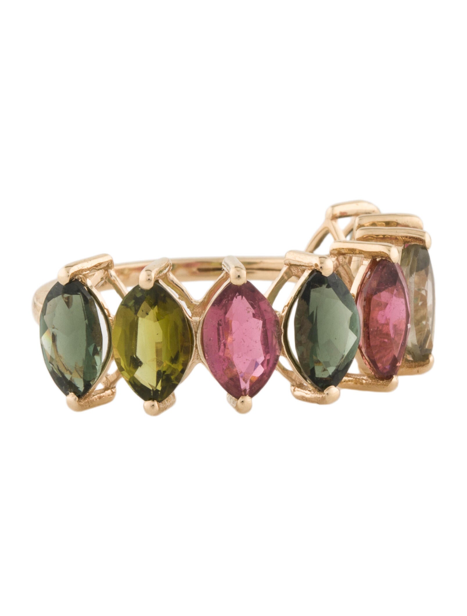 Ring 14K 4.17ctw Tourmaline Band