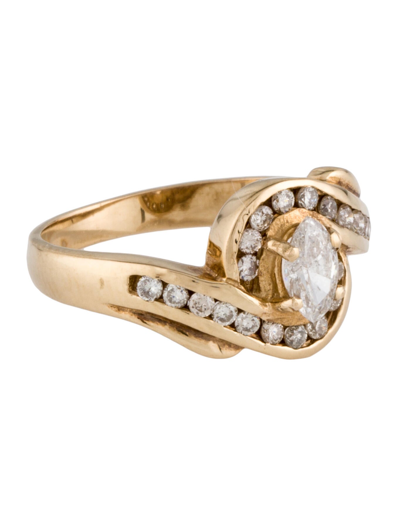 Ring 14K Diamond Cocktail Ring