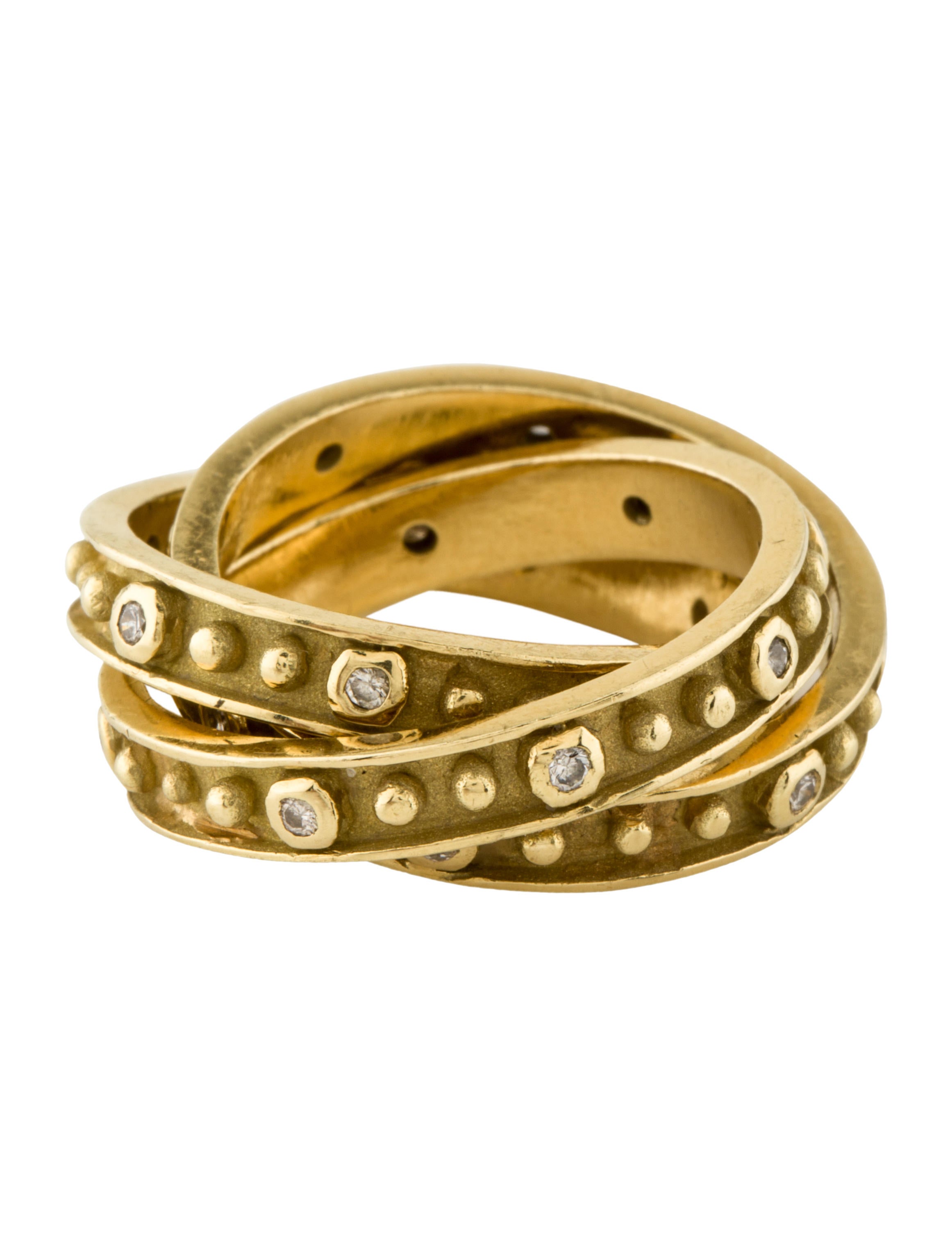 Ring 14K Diamond Rolling Ring
