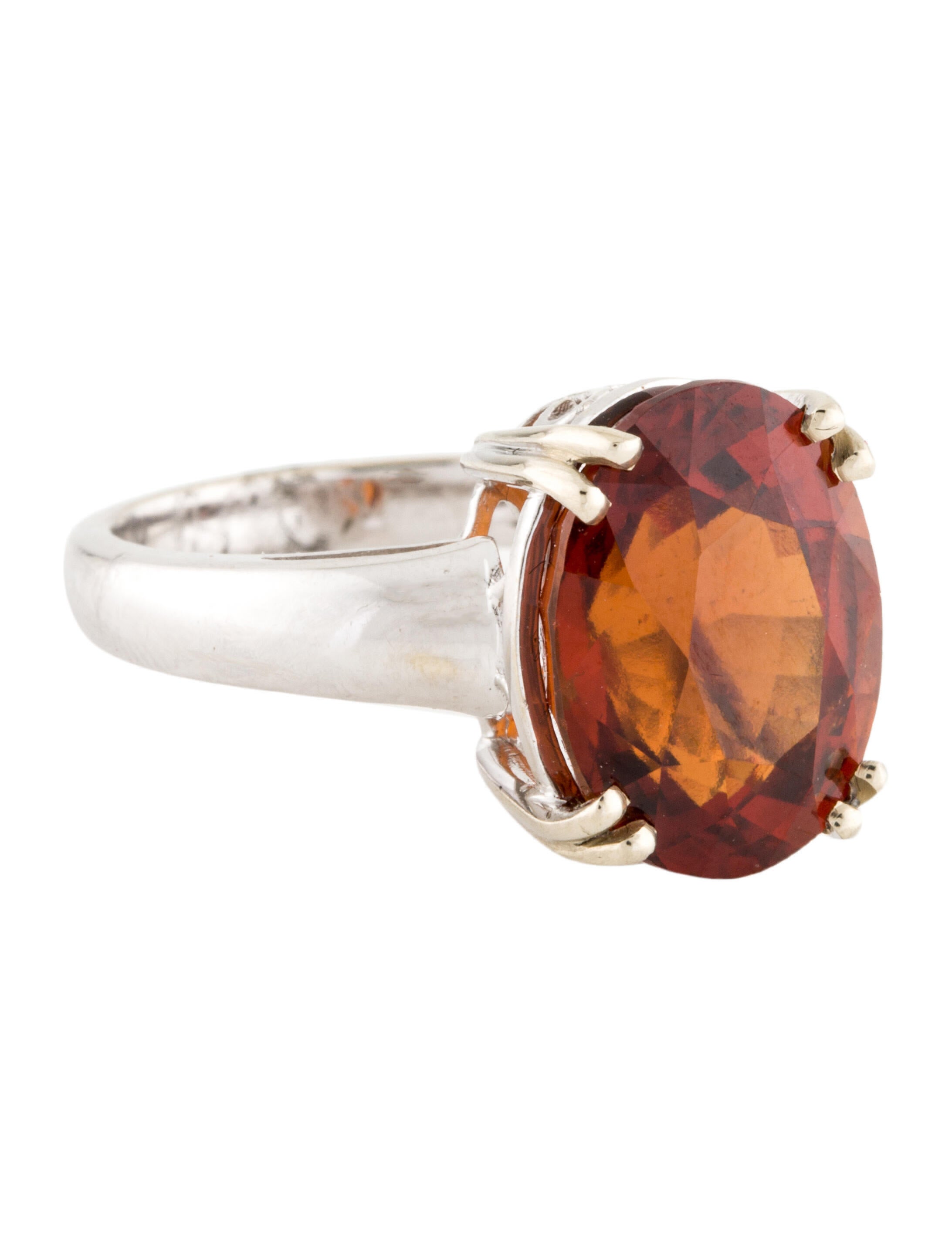 Ring 14K 10.34ct Garnet Cocktail Ring