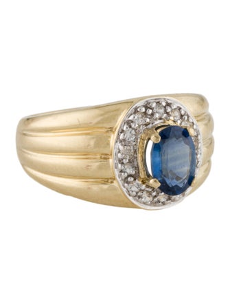 Ring 14K Sapphire Cocktail Ring