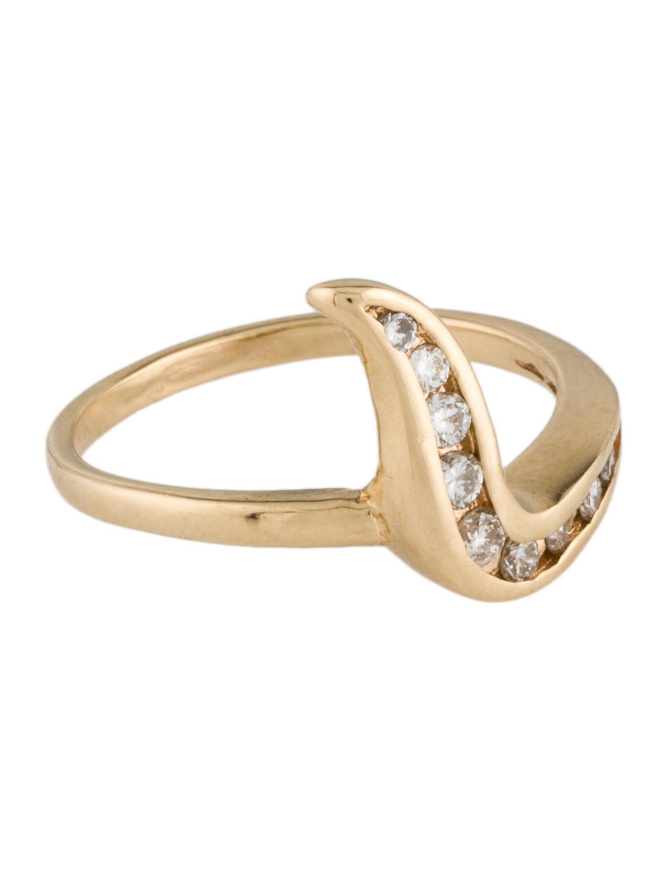 Ring 14K Frederick Goldman Diamond Coctail Ring