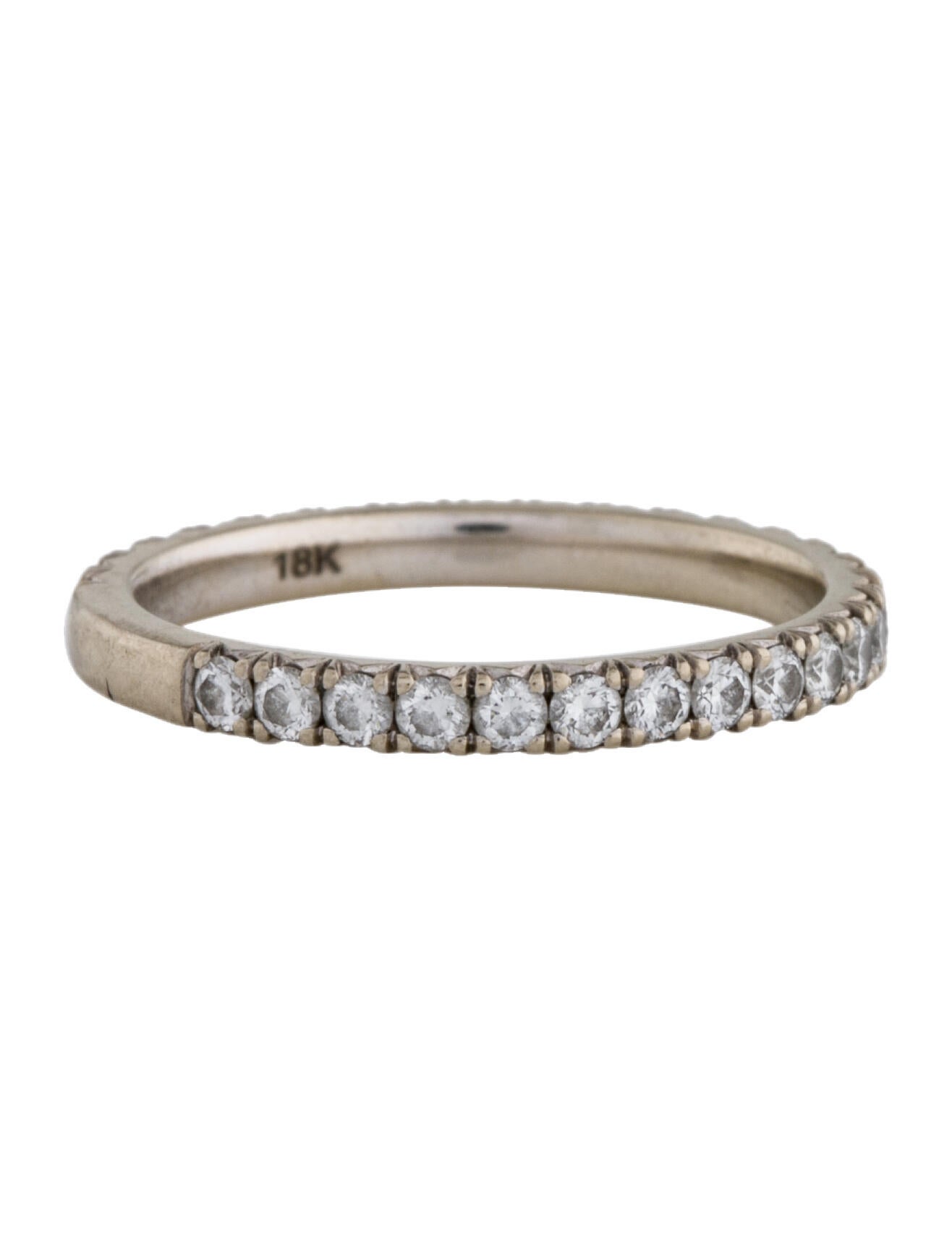 Ring 18K Diamond Band 18K White Gold Band, Rings RRING238867 The