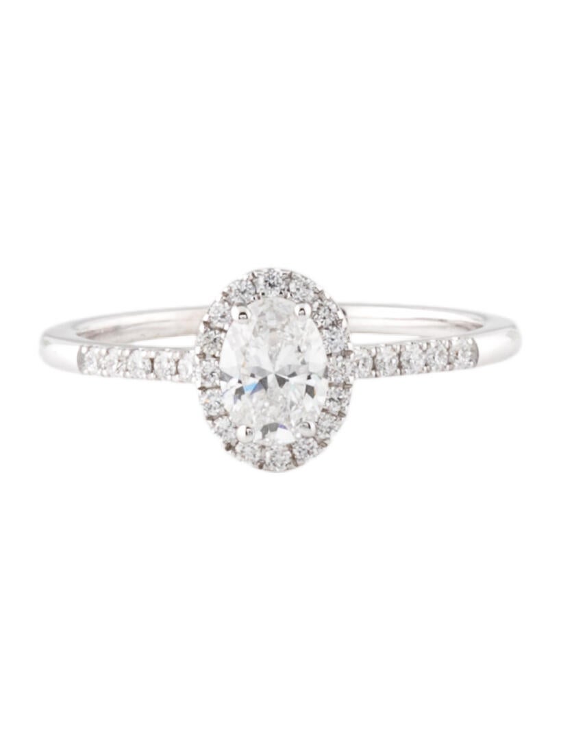 Ring 14K LabGrown Diamond Engagement Ring RhodiumPlated 14K White