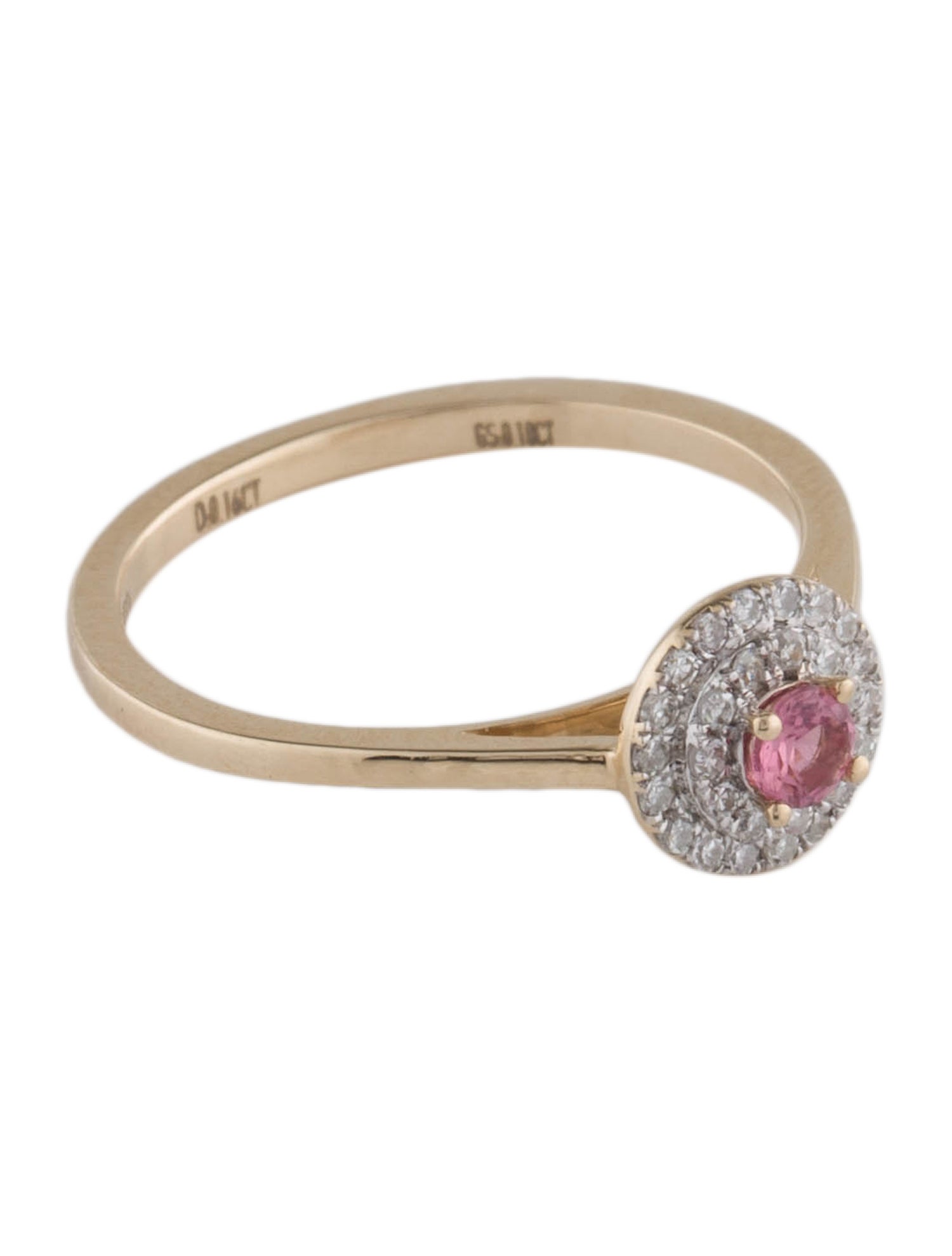 Ring 14K Tourmaline & Diamond Cocktail Ring