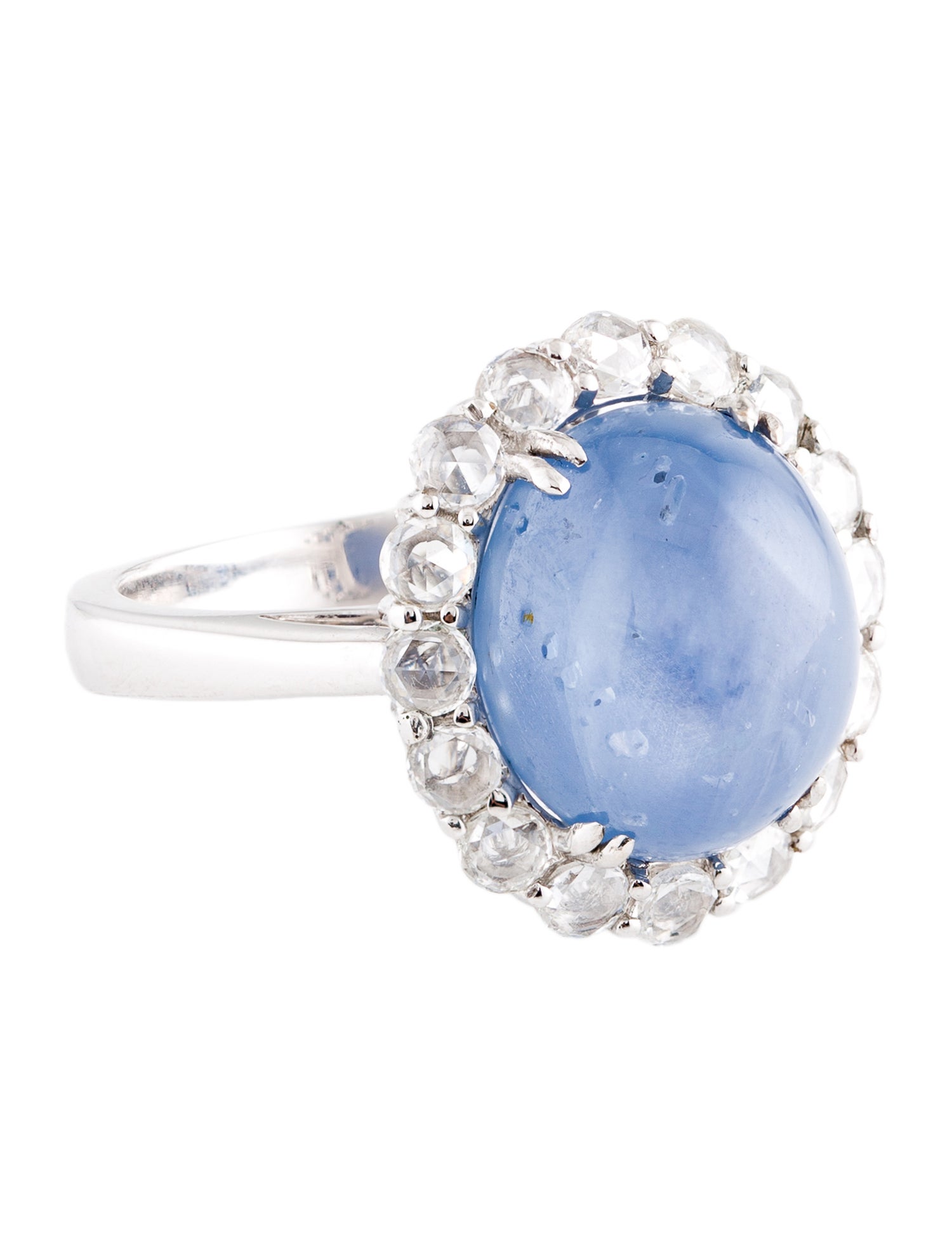 Ring 17.77ct Star Sapphire & Diamond Cocktail Ring