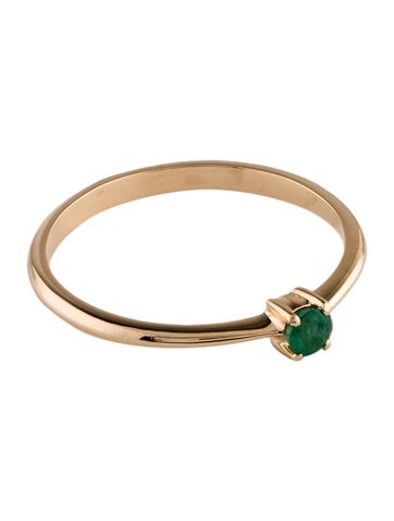 Ring Band 14K Emerald 6.75