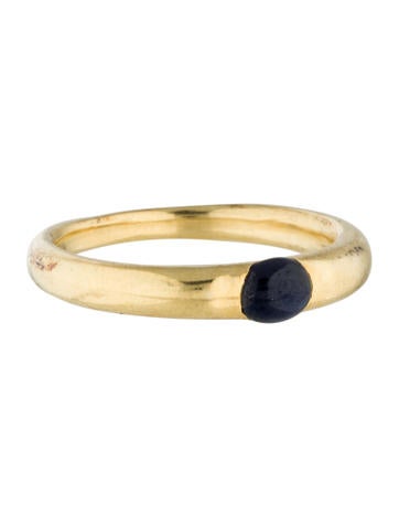 18K Sapphire Cabochon Cocktail Ring