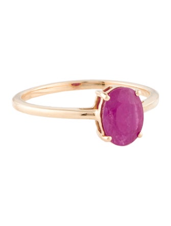 Ring 14K 1.13ct Ruby Cocktail Ring