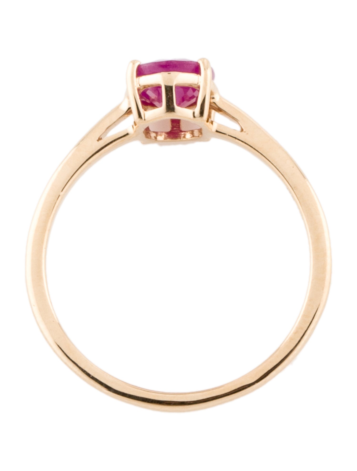 Ring 14K 1.13ct Ruby Cocktail Ring