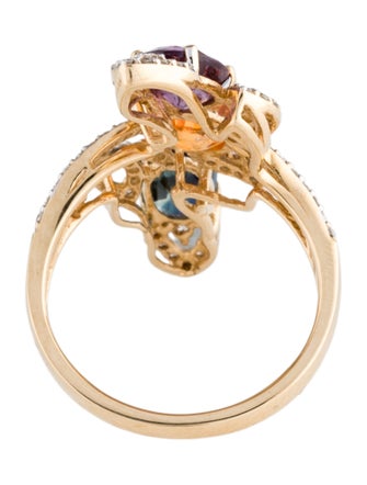 Ring Orianne 14K Sapphire & Diamond Cocktail Ring