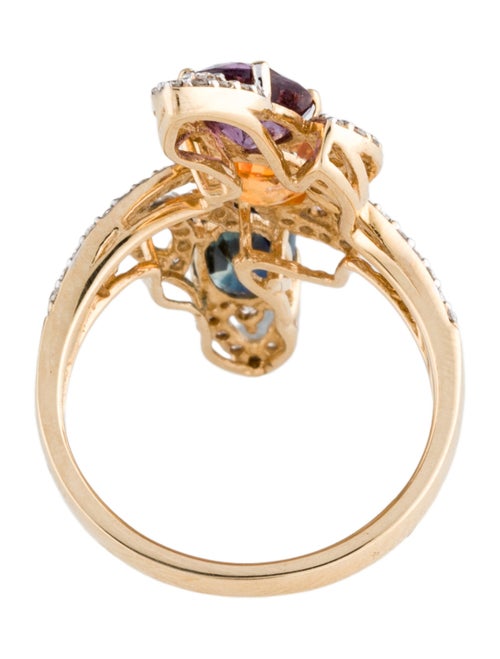 Ring Orianne 14K Sapphire & Diamond Cocktail Ring