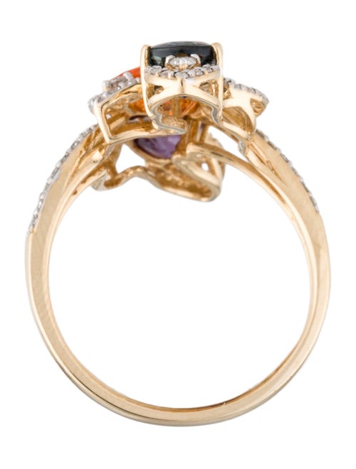 Ring Orianne 14K Sapphire & Diamond Cocktail Ring