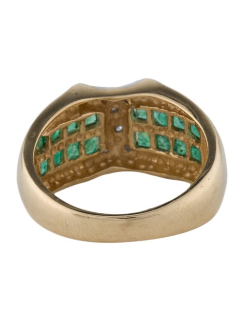 Ring 14K 3.00ctw Emerald & Diamond Band