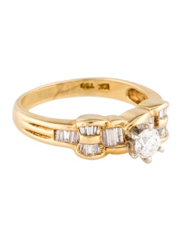 Ring Engagement 18K Diamond 6.75