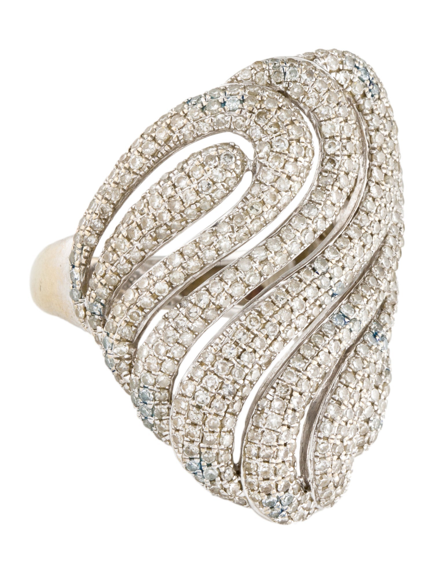 Ring 14K Diamond Cocktail