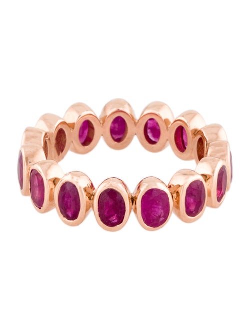 Ring 18K 3.29ctw Ruby Eternity Ring