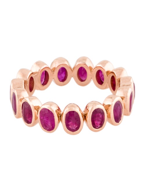 Ring 18K 3.29ctw Ruby Eternity Ring