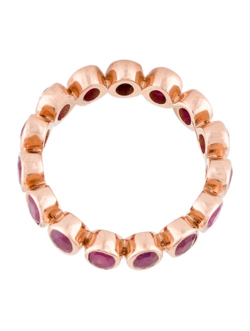 Ring 18K 3.29ctw Ruby Eternity Ring