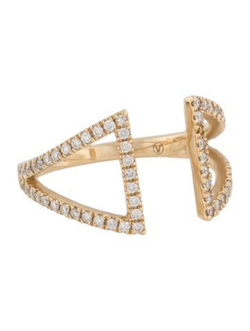 Ring Cocktail 14K Diamond 6.25