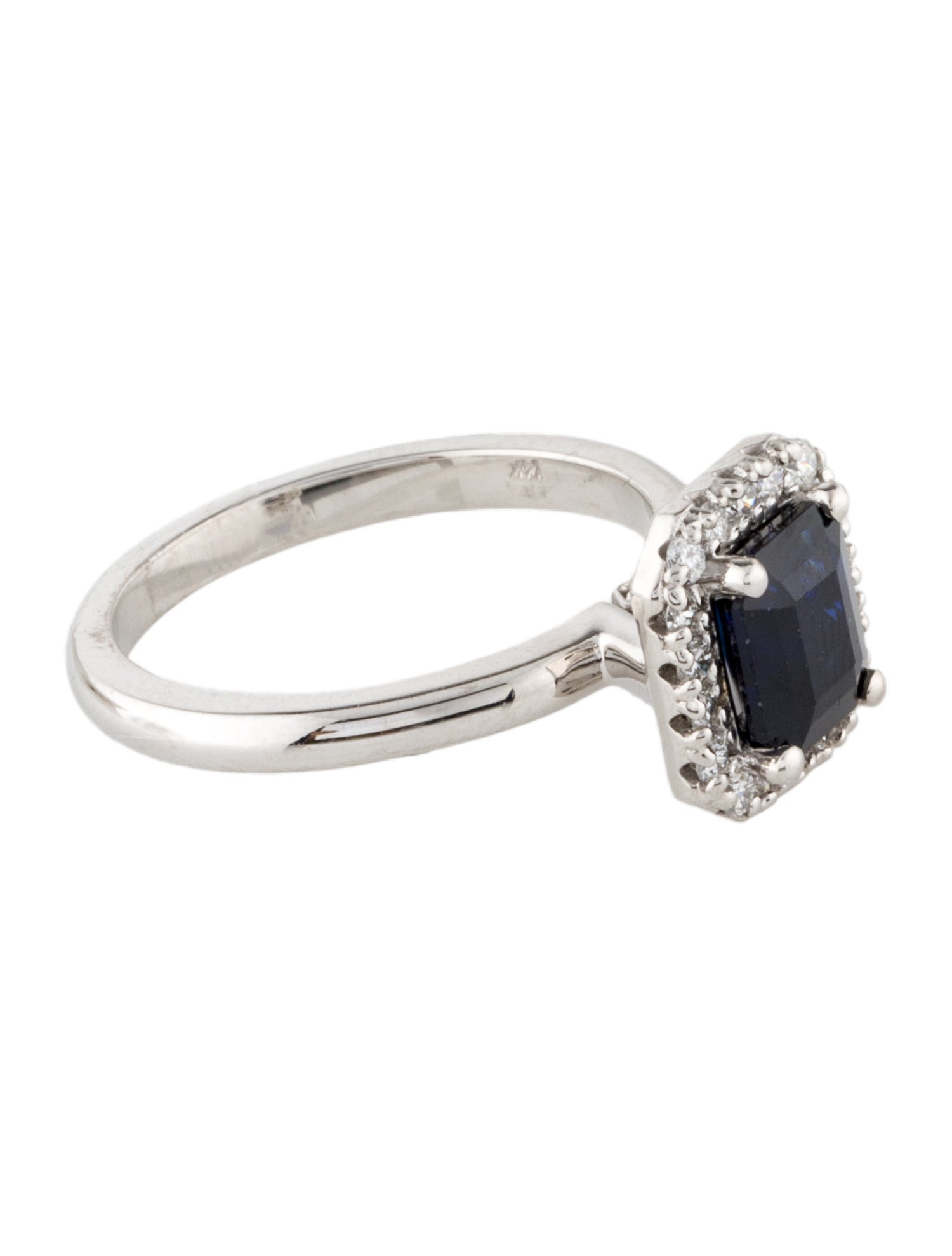 Ring 14K Sapphire & Diamond Cocktail Ring