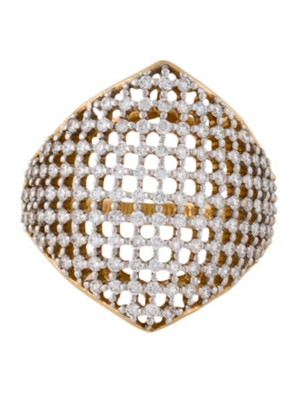 Ring 18K Diamond Cocktail Ring