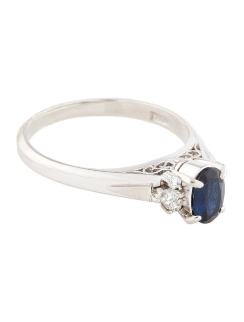 Ring Platinum Sapphire & Diamond Cocktail Ring