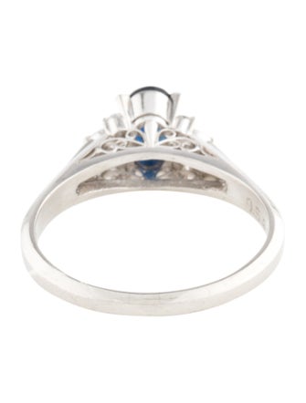 Ring Platinum Sapphire & Diamond Cocktail Ring