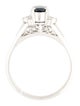 Ring Platinum Sapphire & Diamond Cocktail Ring