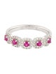 Ring 14K Ruby & Diamond Band