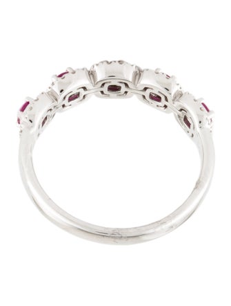 Ring 14K Ruby & Diamond Band