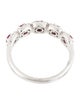 Ring 14K Ruby & Diamond Band