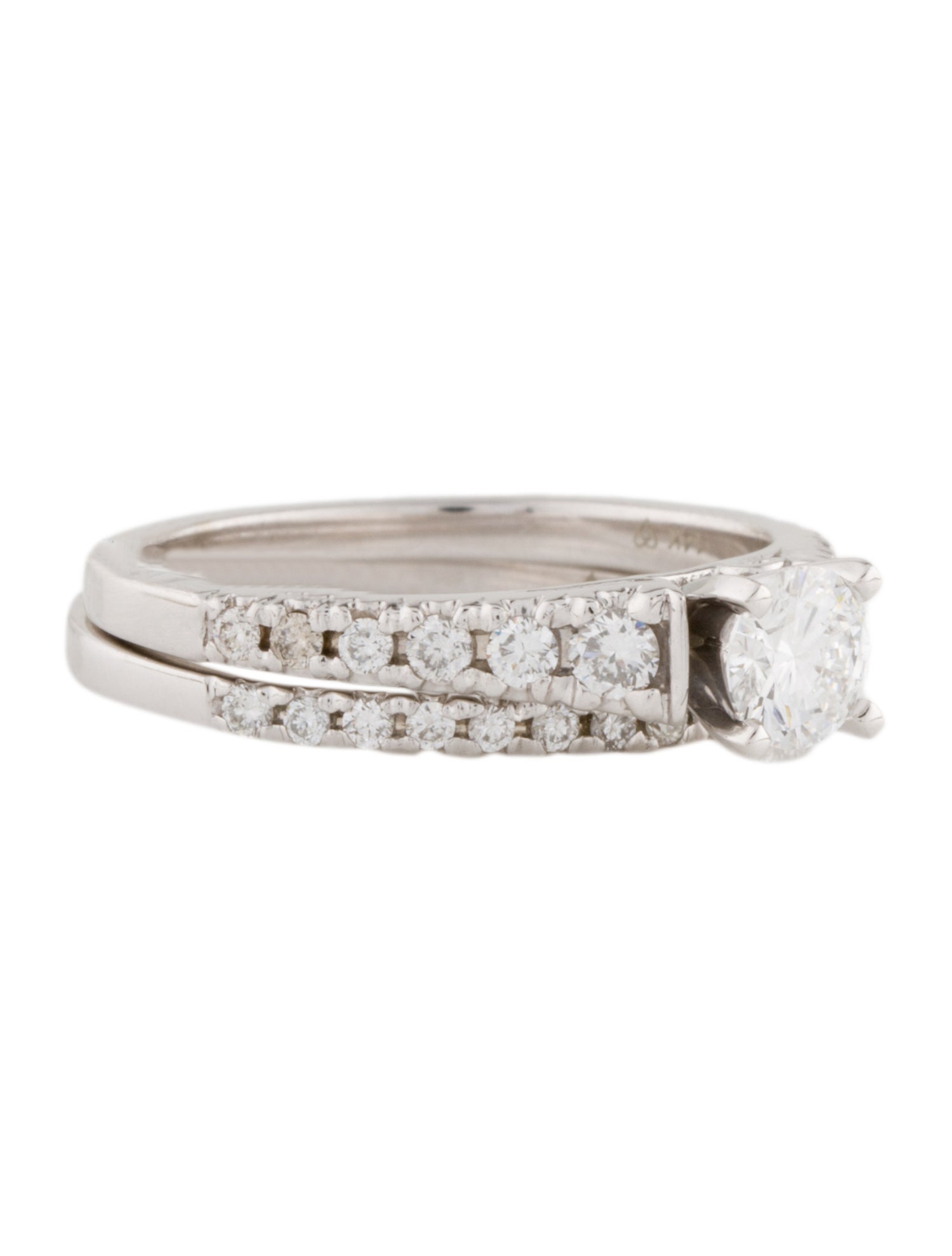 Ring 14K 1.00ctw Lab-Grown Diamond Wedding Ring Set