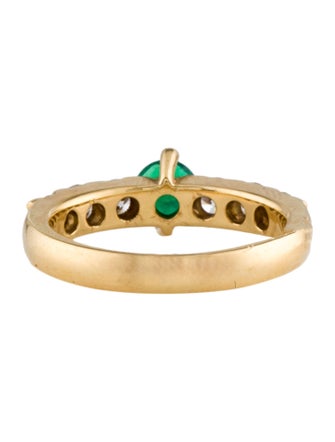 Ring 18K Emerald & Diamond Ring
