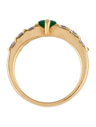Ring 18K Emerald & Diamond Ring